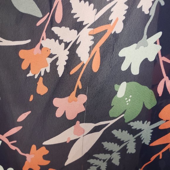 *10/$10* LulaRoe Floral Kimono Cardigan Overlay - Picture 4 of 5